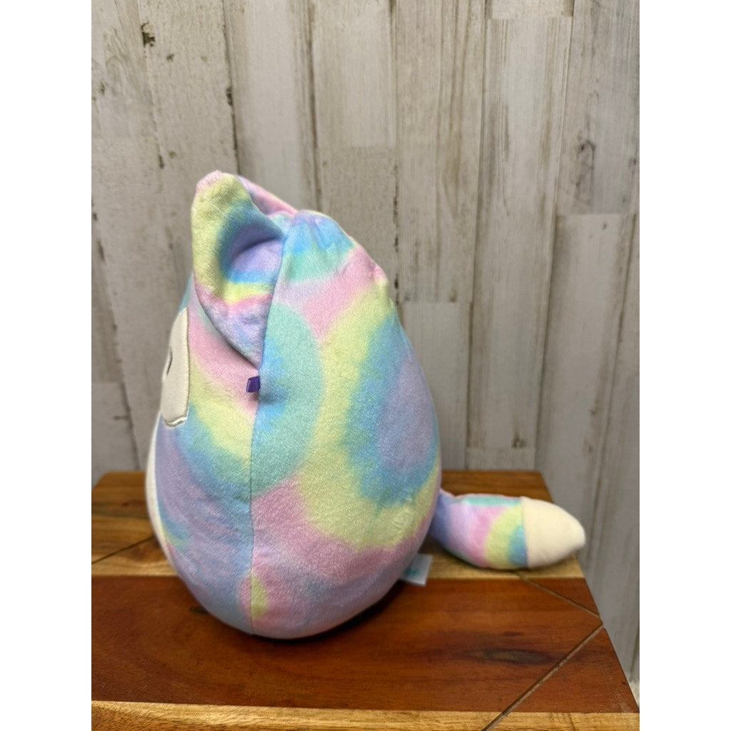 Squishmallows Felexine Rainbow Fox Plush Toy Medium 10" Multicolor