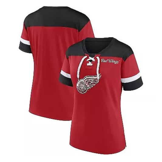 NWT NHL Detroit Red Wings Women's Medium V-Neck Fashion Jersey