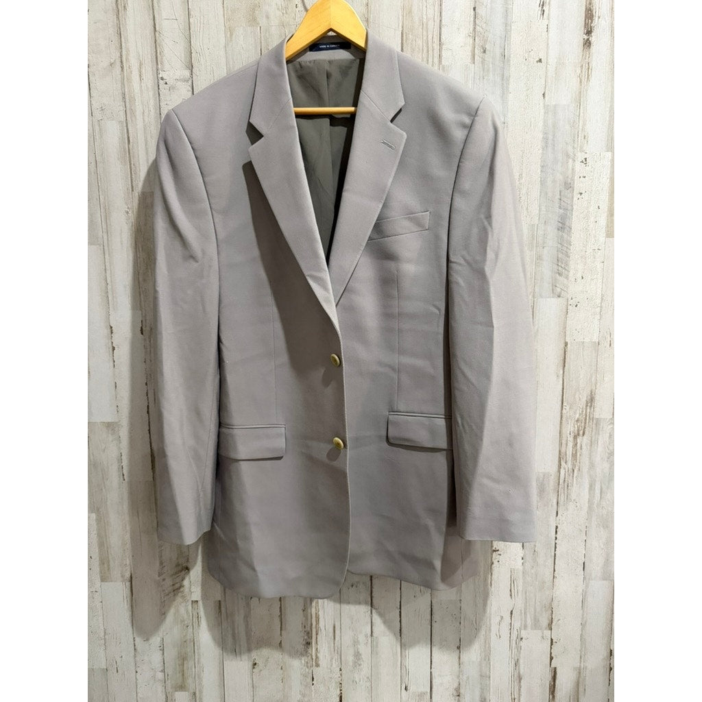 Ralph Lauren Men's Gray Wool Blend Blazer Jacket Size 42L Formal