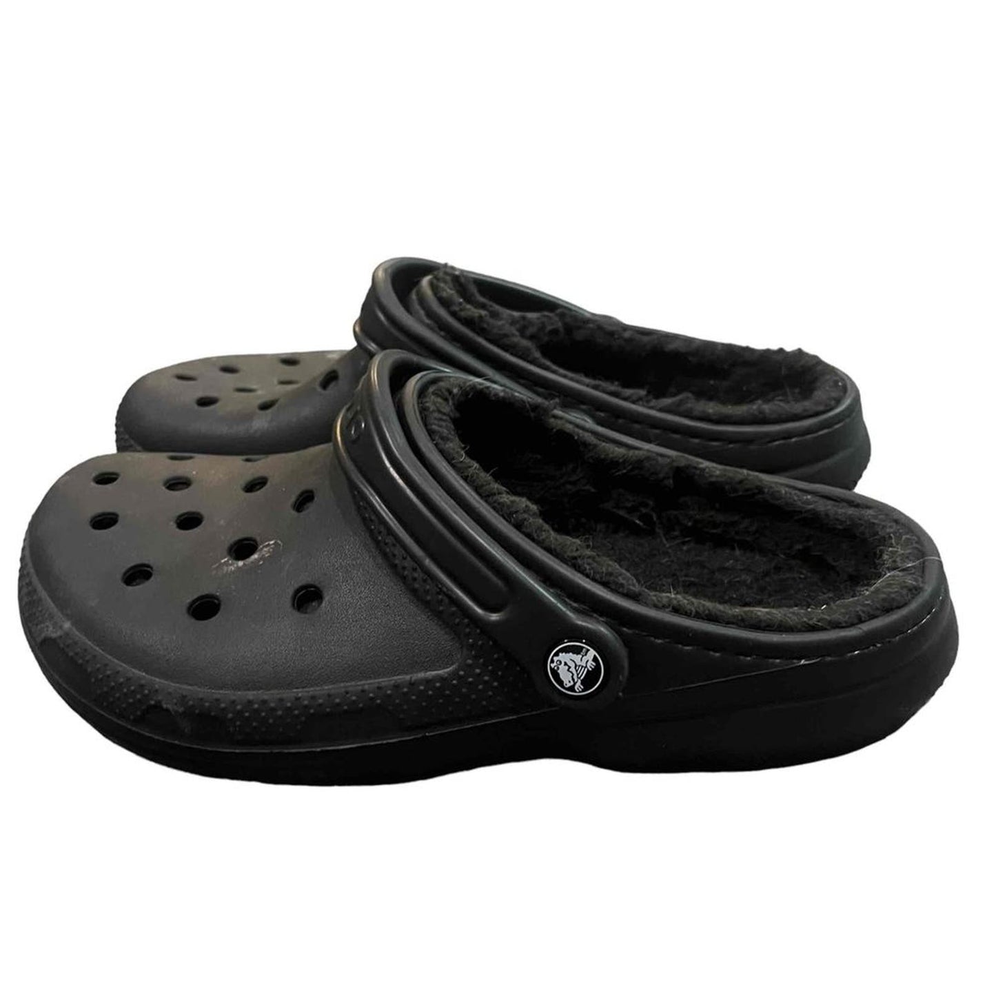 Crocs Closed-Toe Strap Fleece Lining Clogs Size Men's 8 / Women's 10