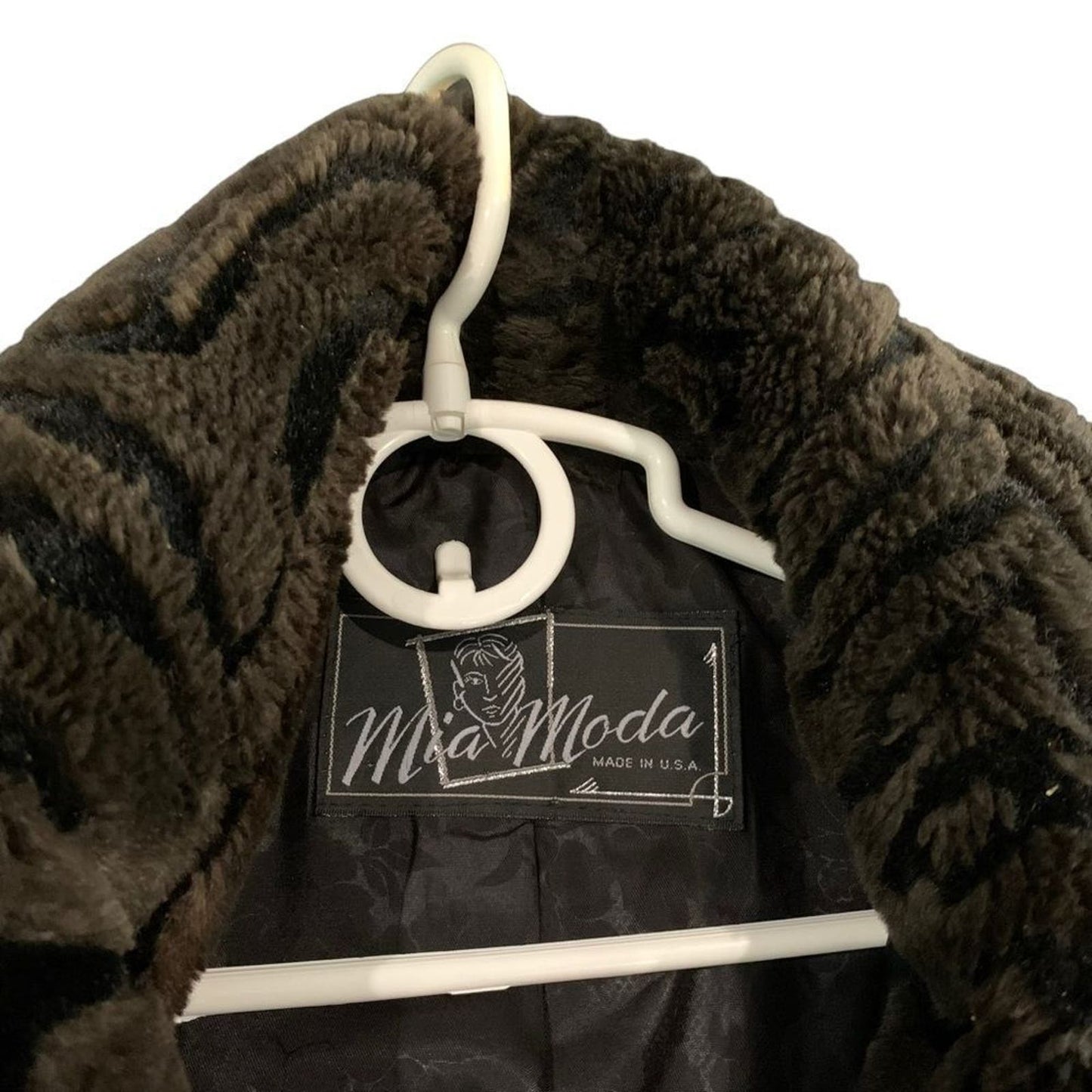 Mida Moda Fur Coat Size Small