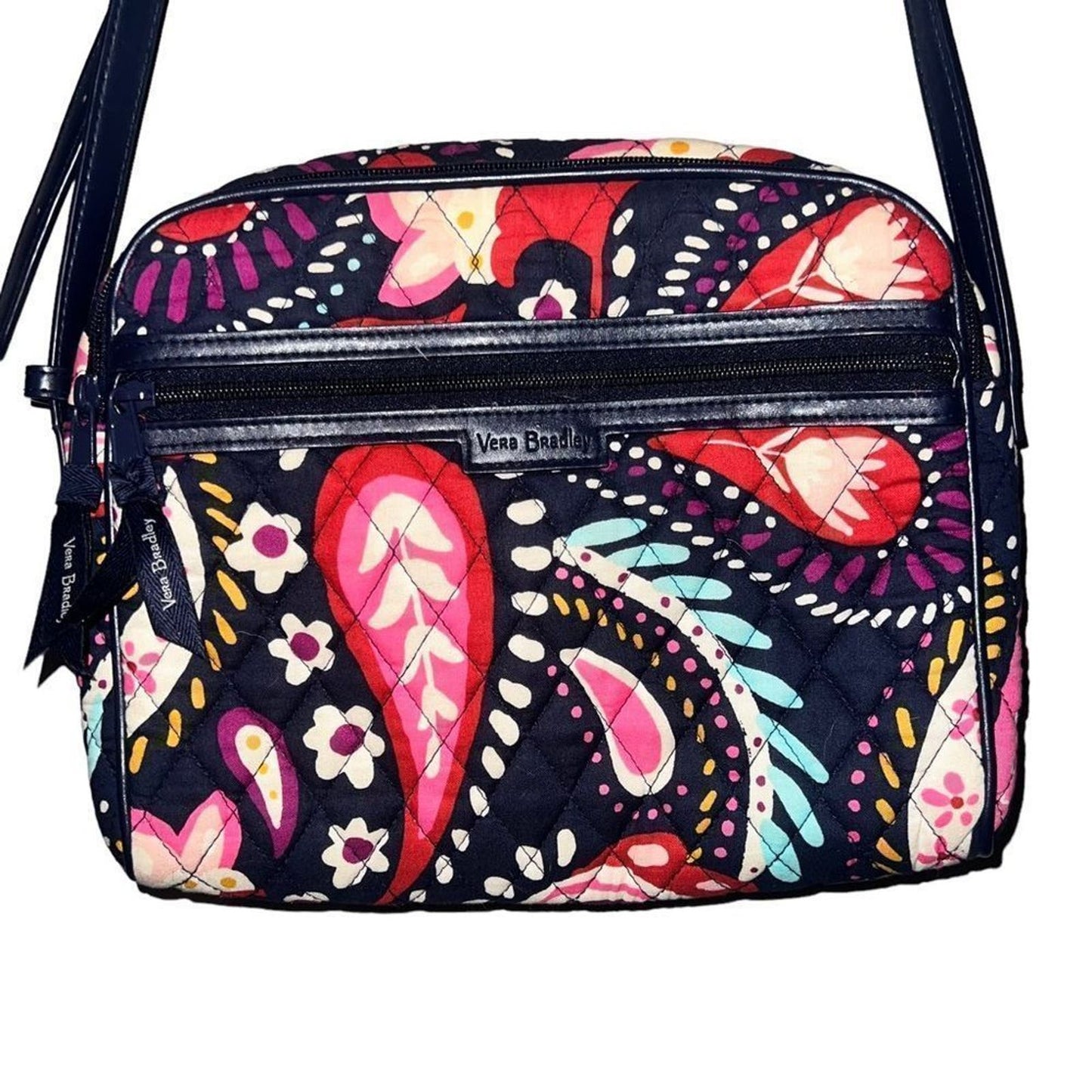 Vera Bradley Trimmed Crossbody Bag Painted Paisley - Fall 2019