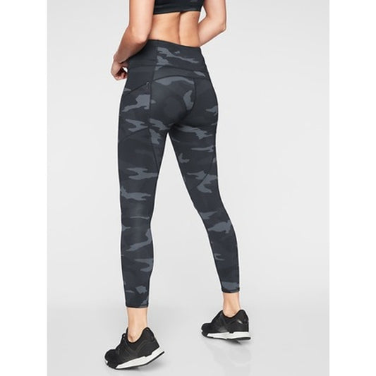 Athleta Ultimate Camo 7/8 Tight Leggings Gray XS High-Rise Yoga Running Workout