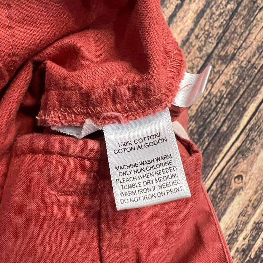 LOFT Ann Taylor Women's Orange Chino Shorts Size 4 Casual Pockets
