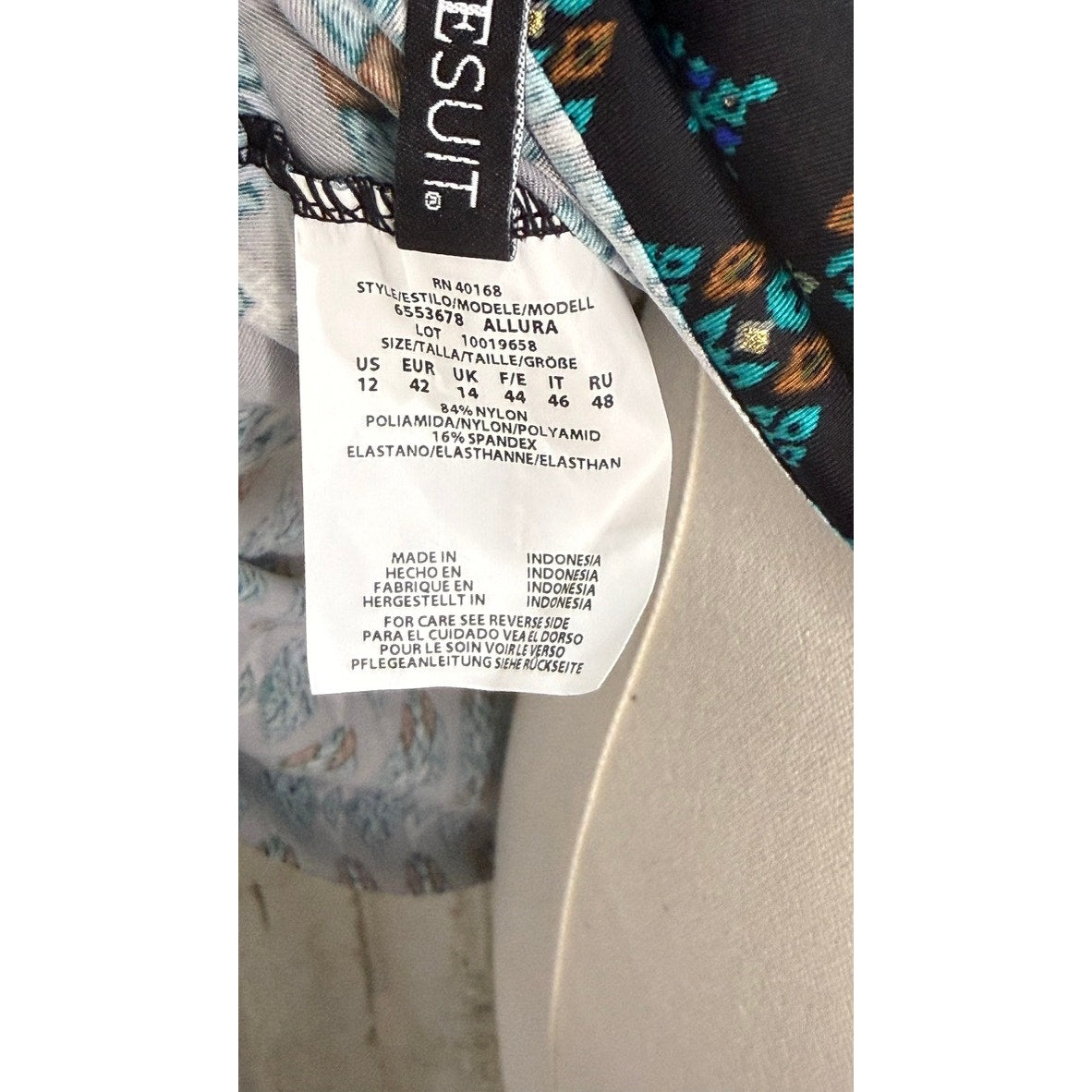NWT Miraclesuit Women's Blue Tankini Top 12 Slimming Adjustable Straps
