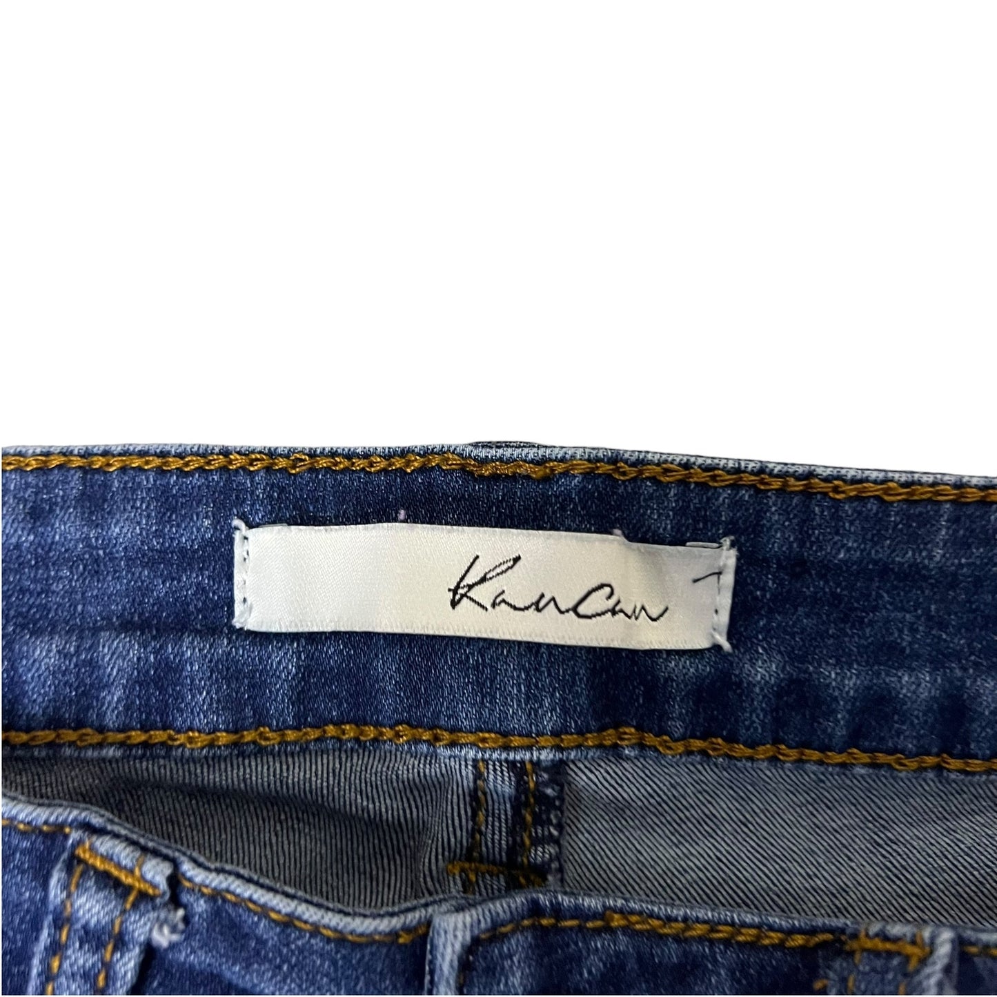 KanCan Women's Dark Wash Skinny Jeans Size 7/27 5-Pocket Stretch Denim