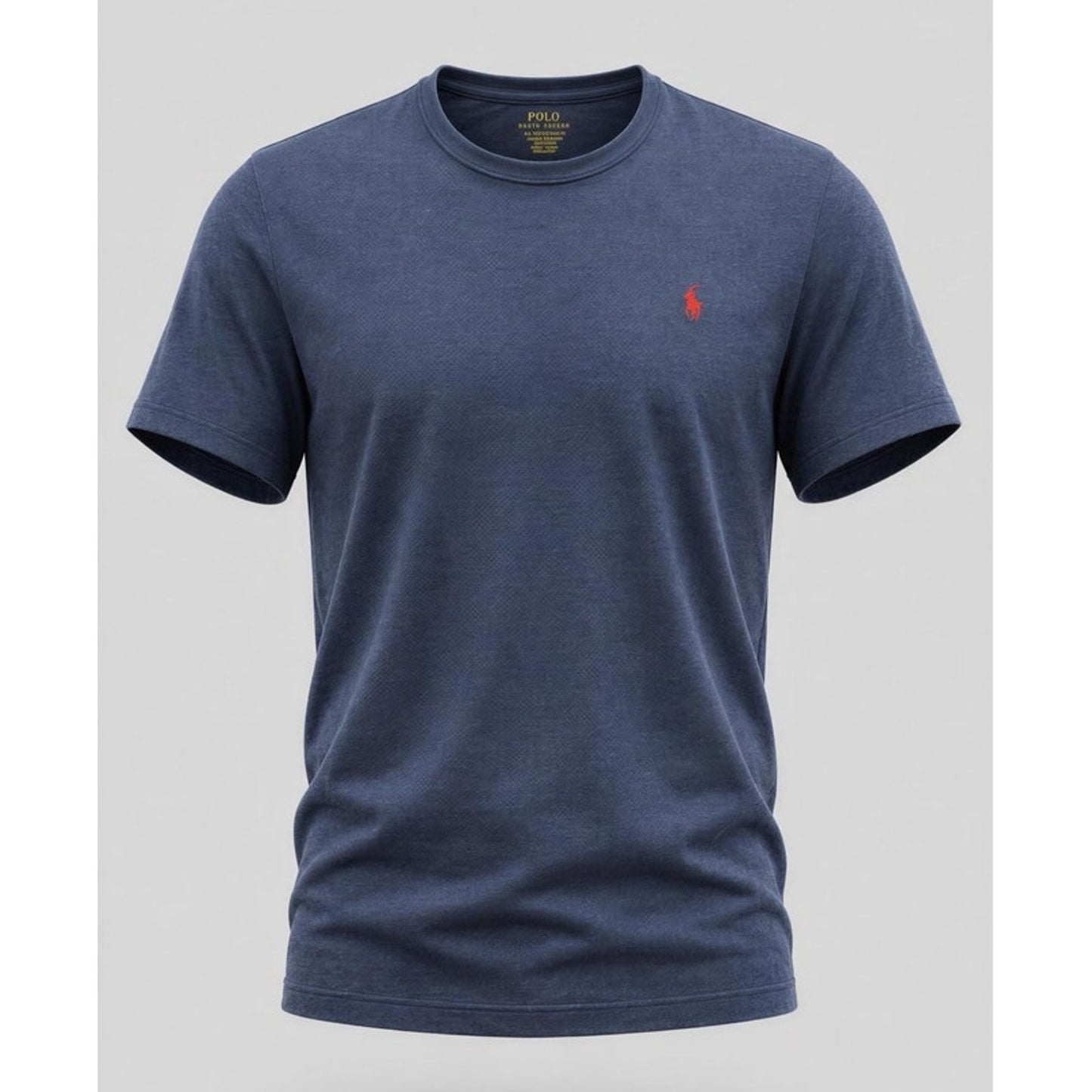 Polo Ralph Lauren T-Shirt Men's XL Blue Heather Crewneck Pony Logo Slim