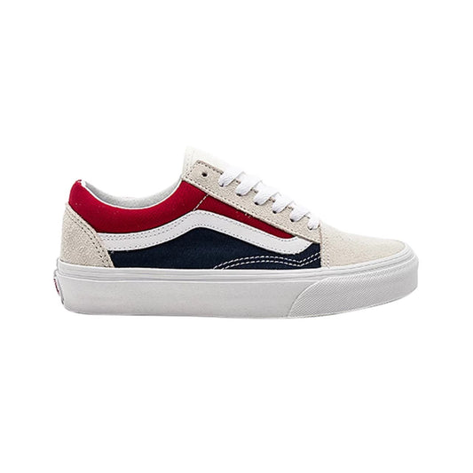 Vans Old Skool Retro Block Women’s 7 Sneakers Multicolor Canvas Suede Low Top