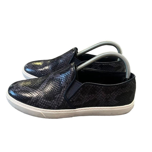 Cole Haan Grand OS Bowie Women’s Slip On Blue Snake Print Shoes Size 8