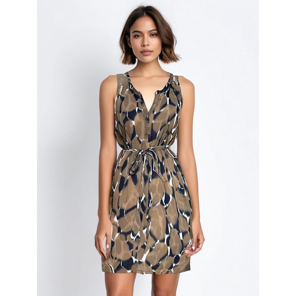 Banana Republic Women's Sleeveless Animal Print Dress Size 6