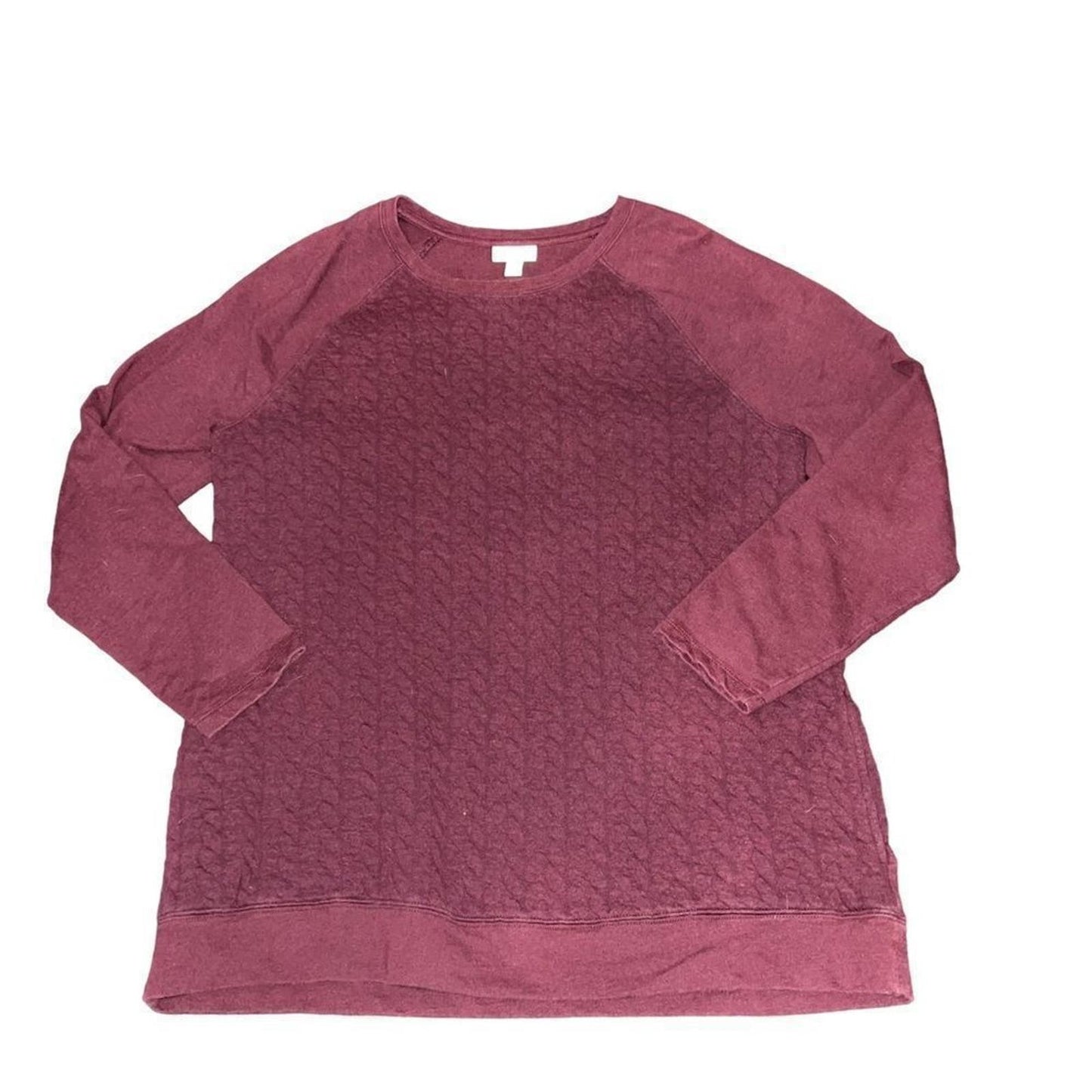 J.Jill Cable Knit Pullover Oversized Slouchy Comfy Sweater Knit Top Classic