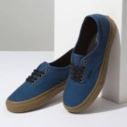 Vans Men's Authentic Gum Sole Trainers - Dark Denim - Men's 10.5 / Women's 12