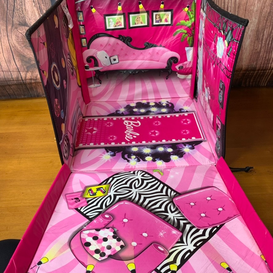 Barbie ZipBin Dream House Collapsible Storage box Zipper Lid