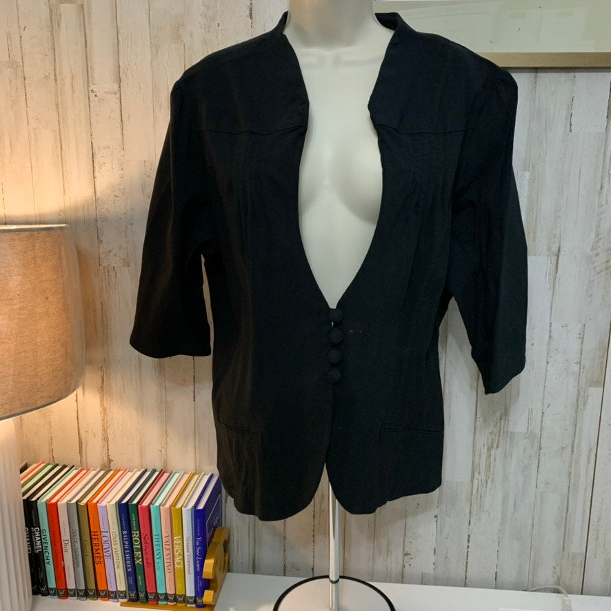 Torrid Blazer Jacket Womens Plus Size 3XL Black Button