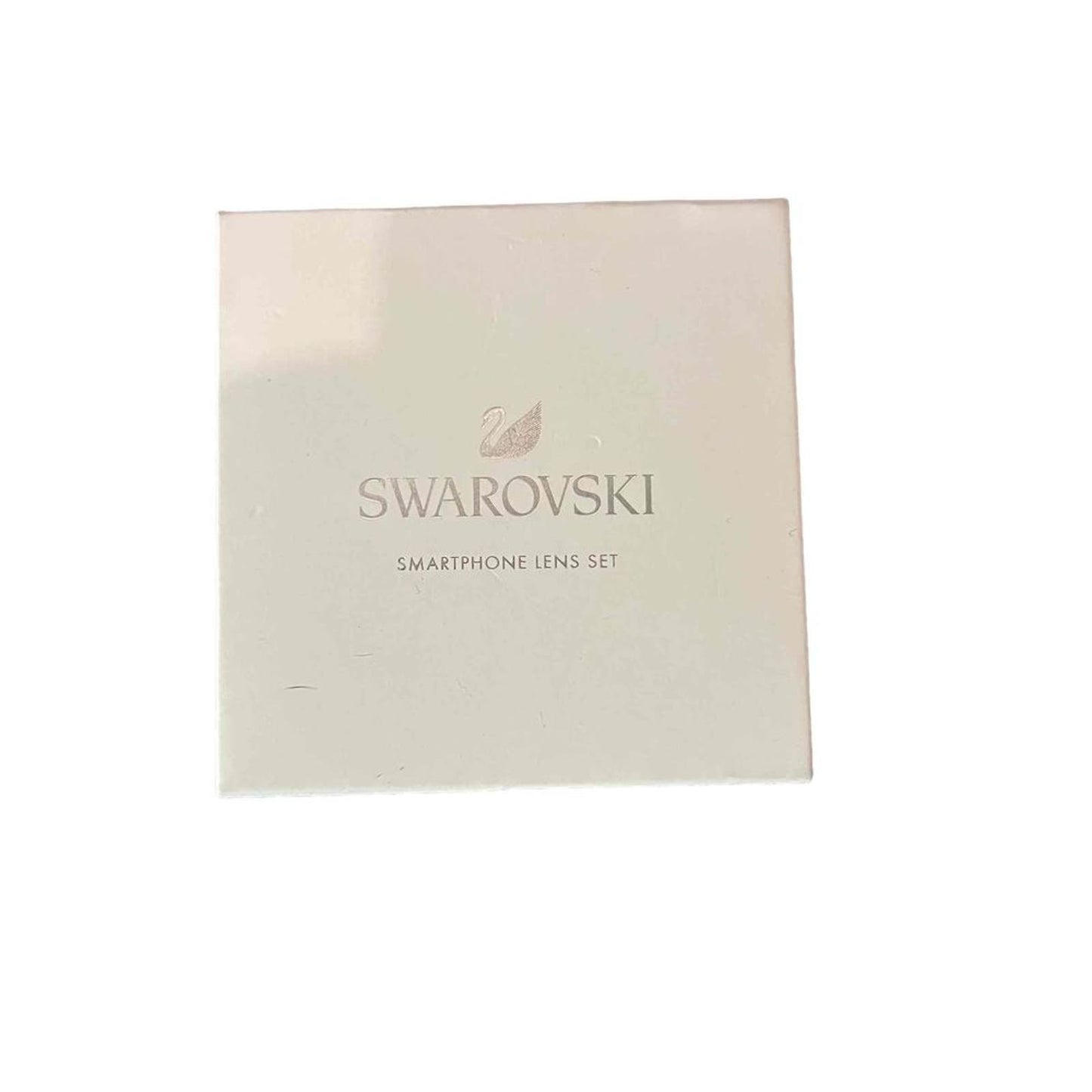 NIB Swarovski Smartphone Lens Set White Silver Foil Design - Lens included