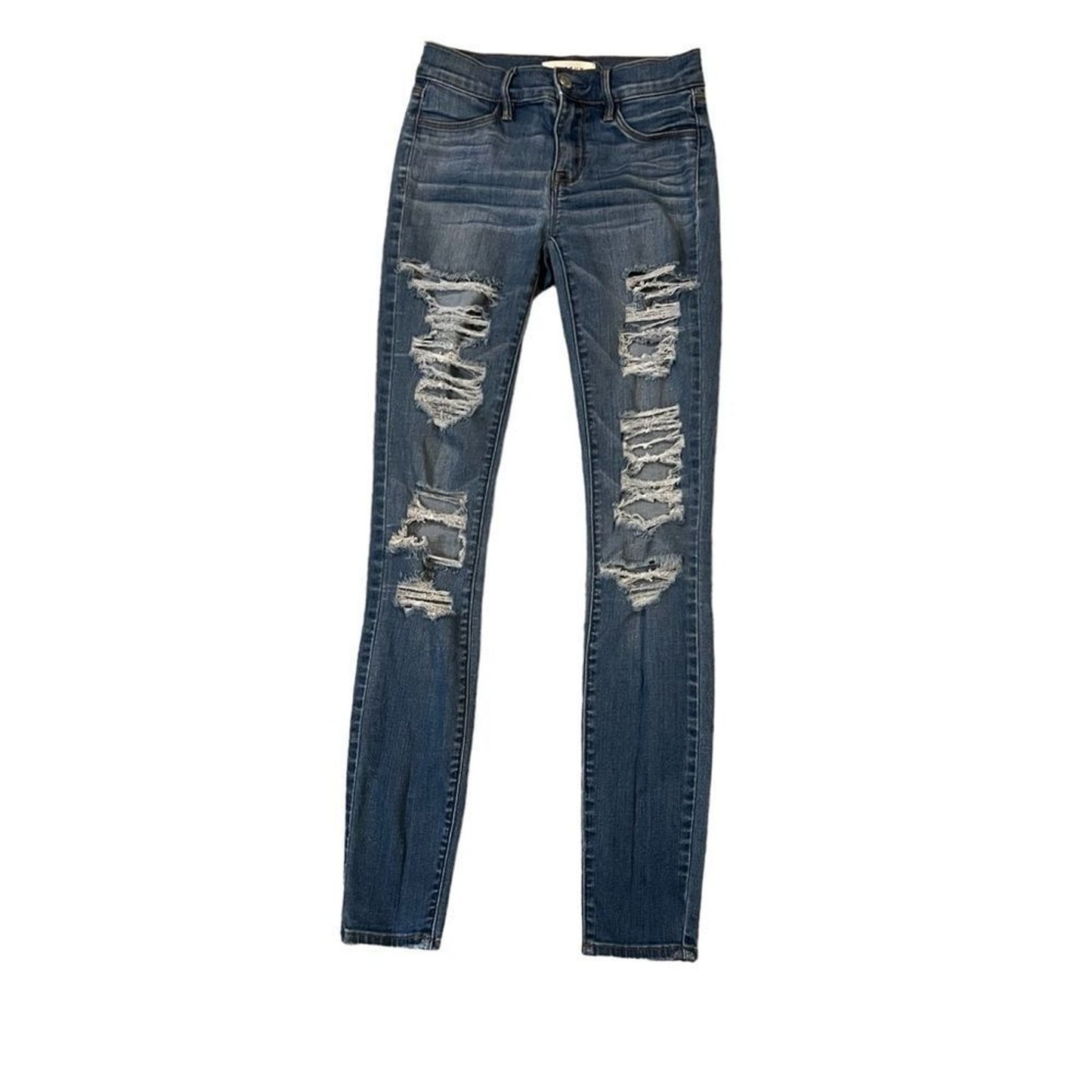 PacSun Los Angeles Jegging Jeans Womens Size 23 Dark Wash Distressed