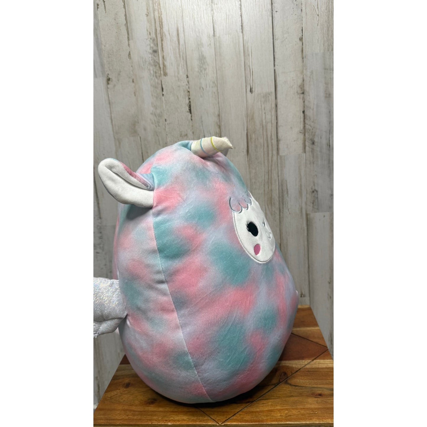 Squishmallows 16" Winona Pegasus Llama Tie Dye Plush Toy Multicolor
