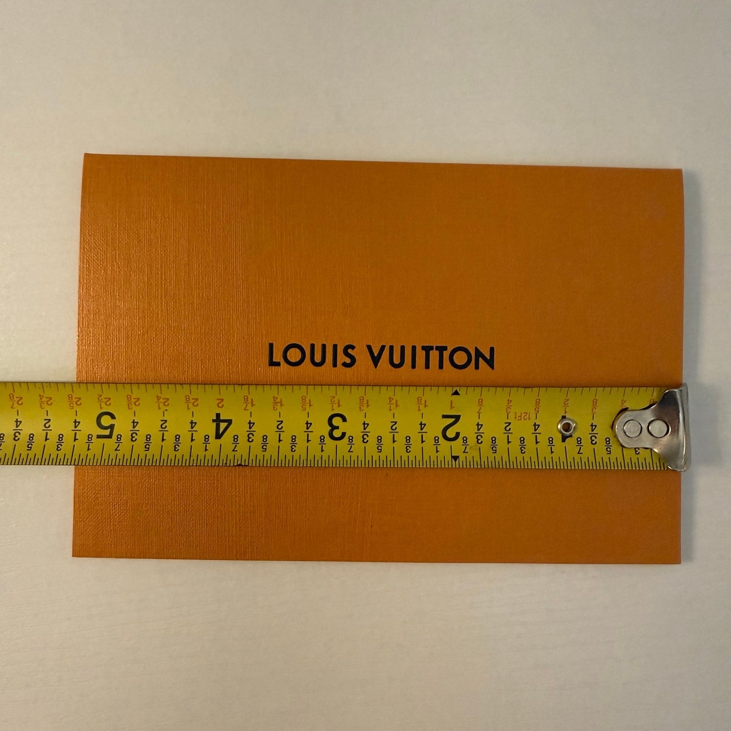 Louis Vuitton Gift Card Envelope Presentation Sleeve Orange 5x3