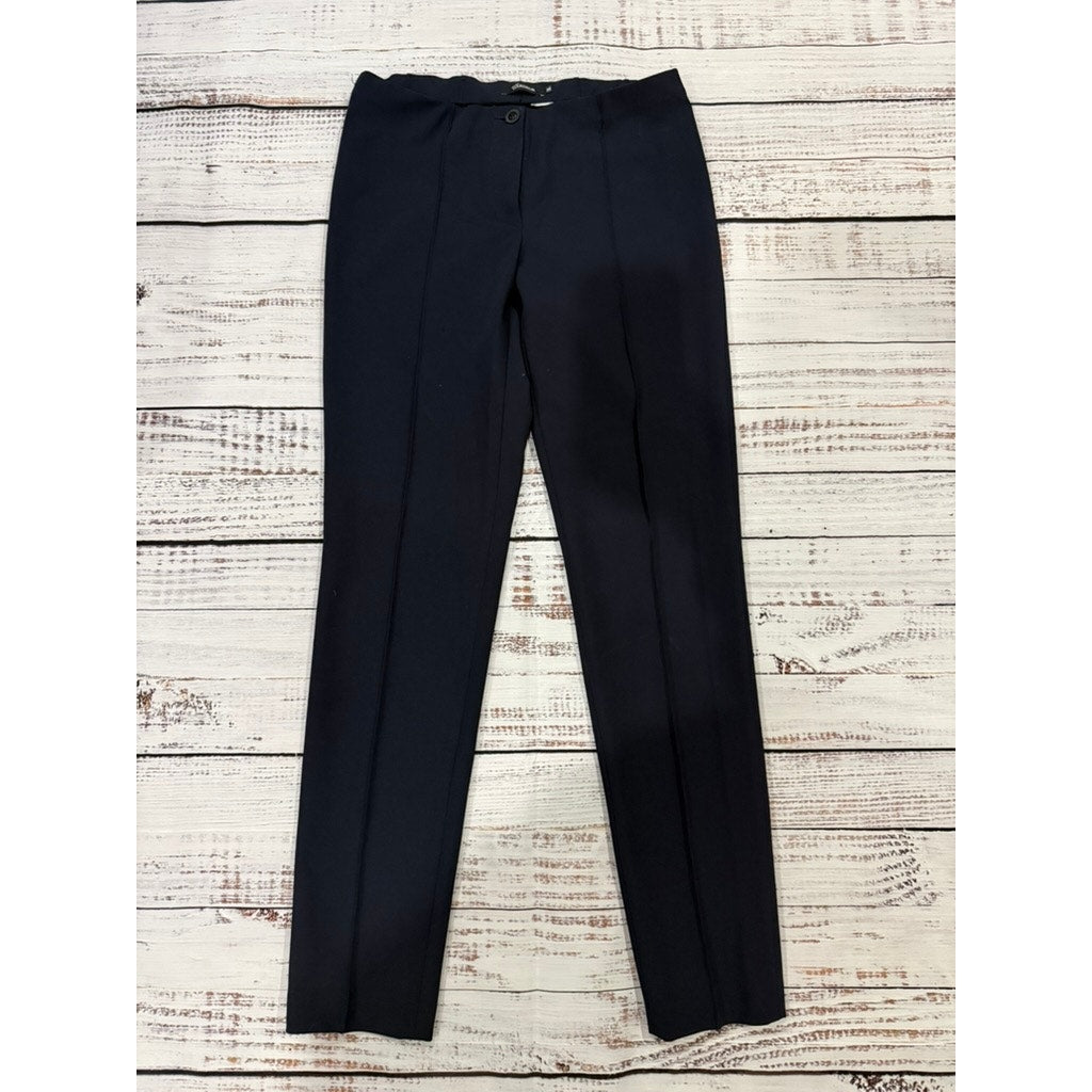 Atelier Gardeur Women's Navy Blue Ankle Dress Pants Size 36/2 Workwear Slim Fit