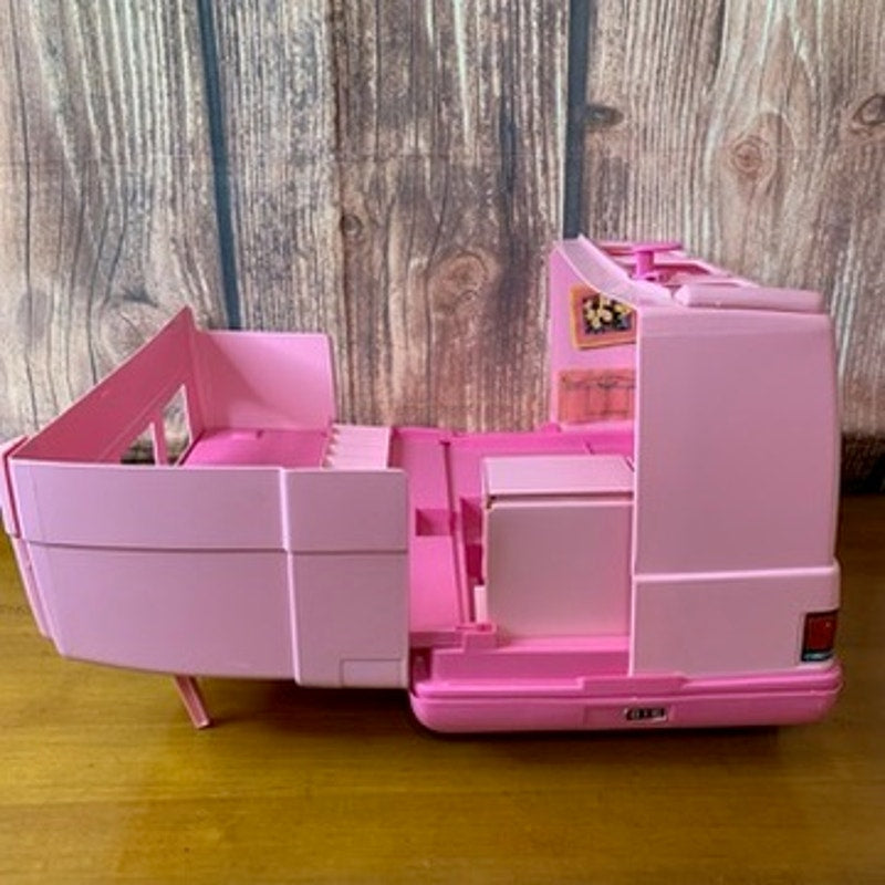 Vintage 1988 Barbie Magical Motorhome Pink RV Camper Van - MISSING THE FRONT