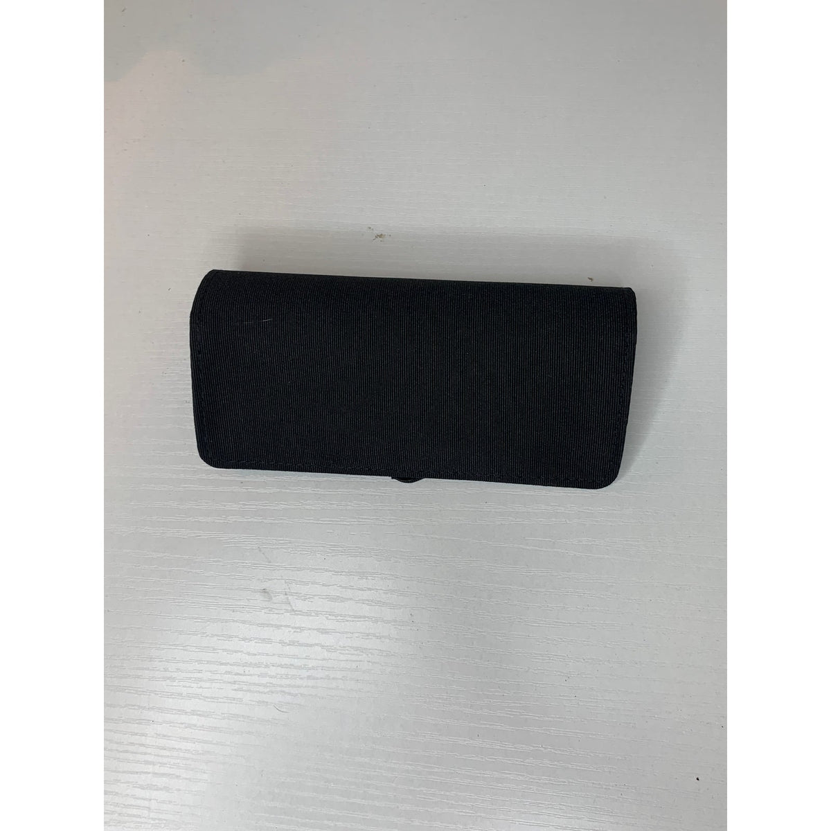 Dolce Gabbana Black Fabric Eyeglass Case Magnetic Snap Velvet Sunglasses Pouch