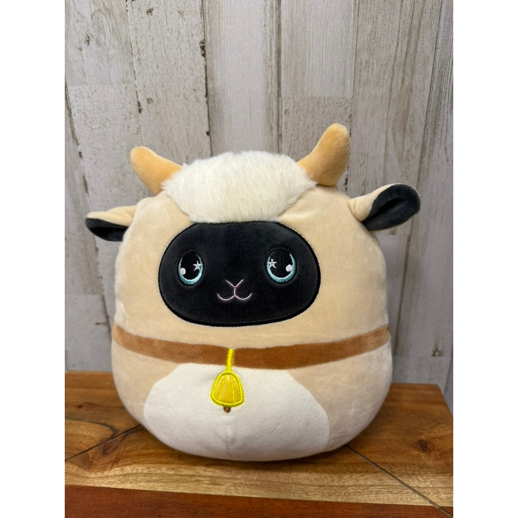 Squishmallows 8" Boyer The Billy Goat Plush Toy with Bell Collar Brown