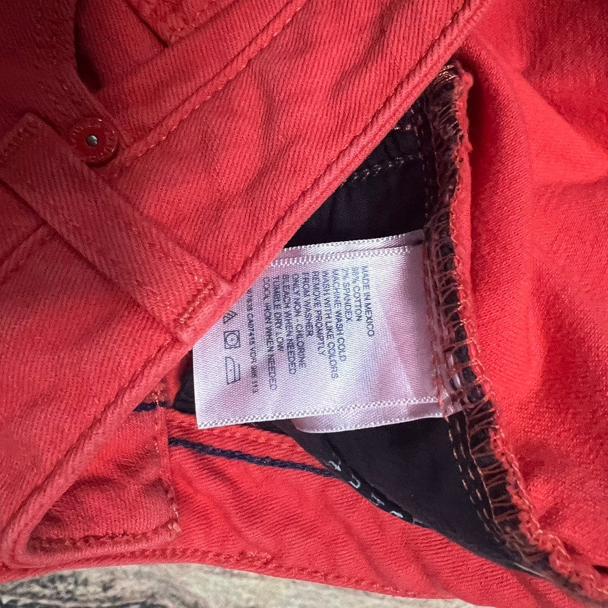 NWT Nautica Women's Red Skinny Jeans Size 2 Slim Fit Denim