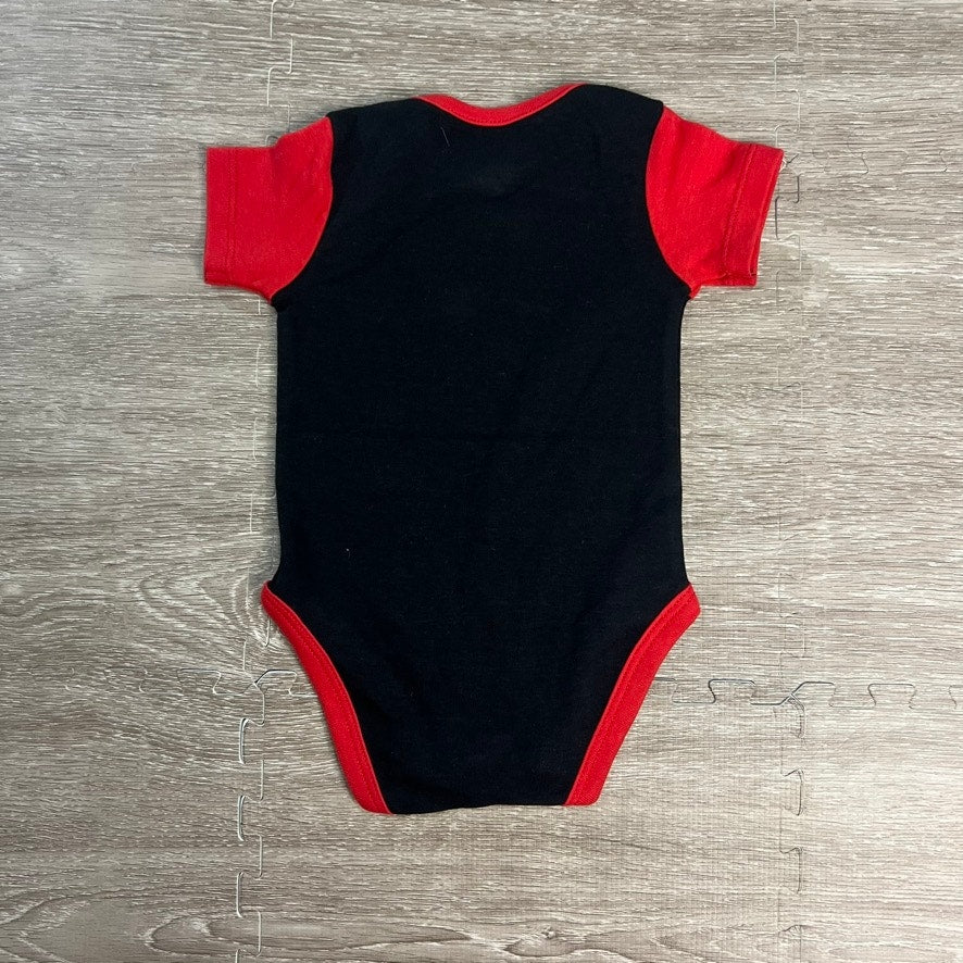 NWT D.C. United Newborn & Infant 3-6 Months 3-Pack Bodysuit Set Black/Red/Gray