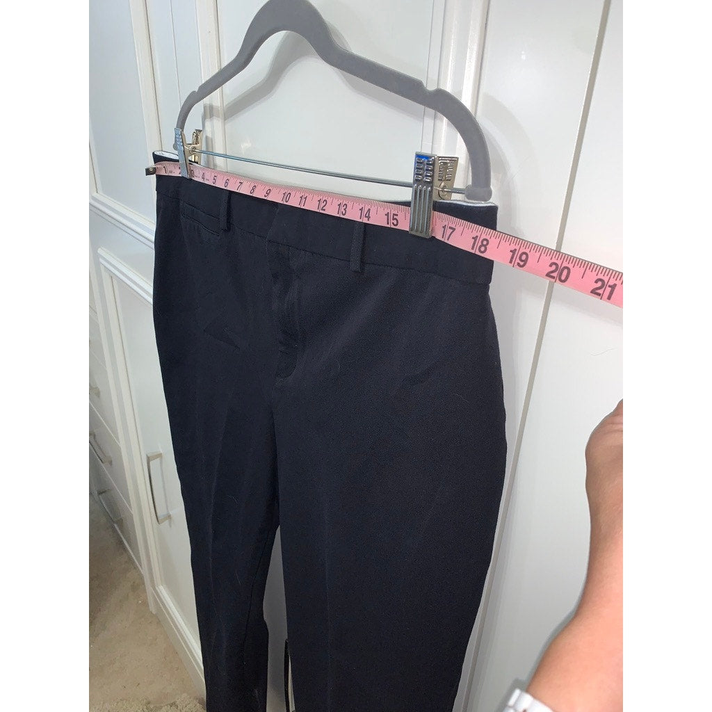 Crown & Ivy Women's Size 16 Black Ankle Pants Straight Leg Casual