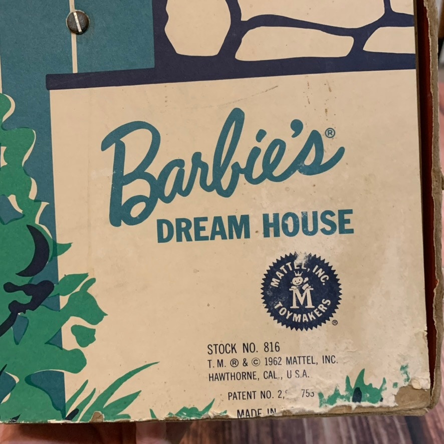 Vintage 1962 Mattel Barbie Dream House Fold-Out Dollhouse