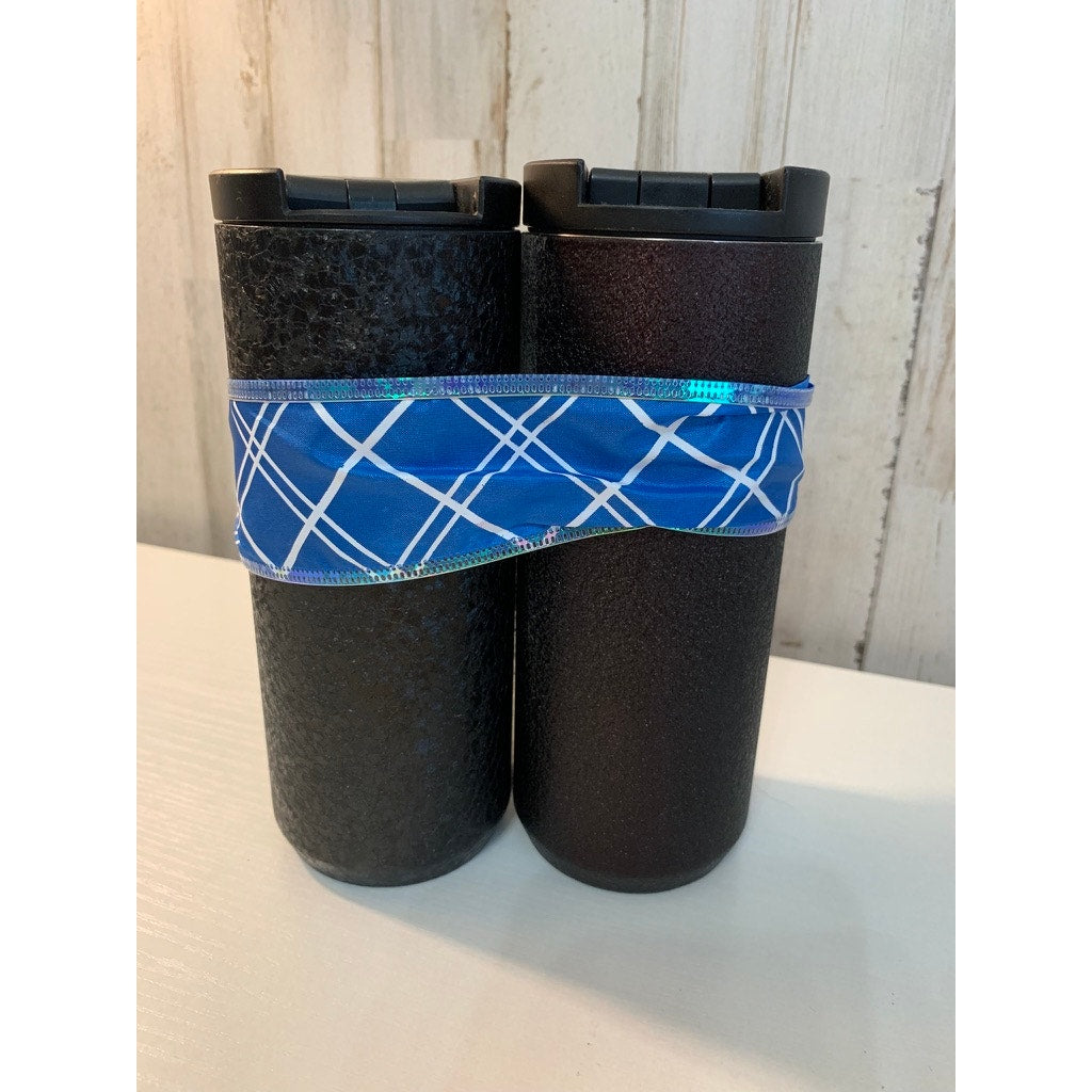 Starbucks Travel Tumbler Black Flip-Top Lids 12 oz Set of 2