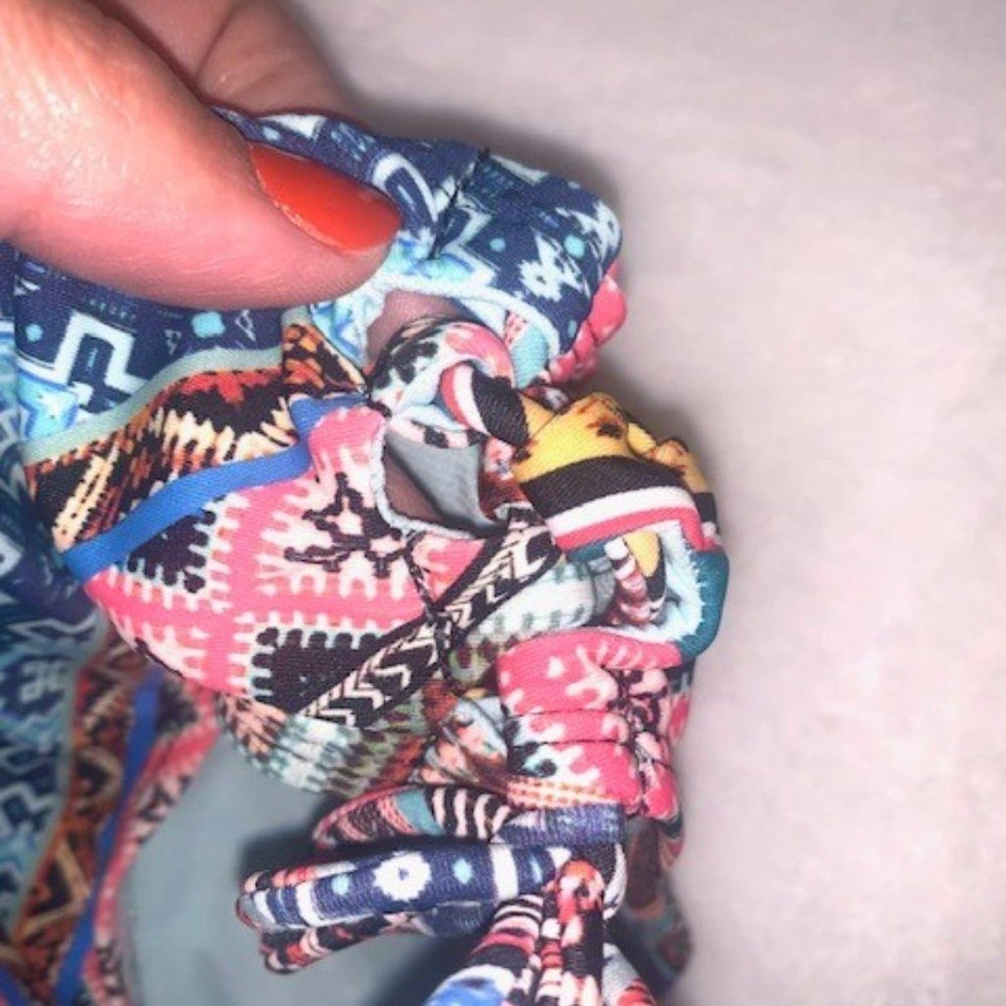 Set 2 multi-color/black and white bikini bottoms S