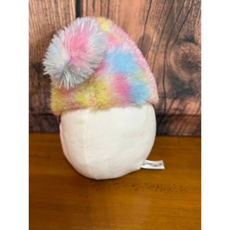 Squishmallow 10” Amare Rainbow Yeti Plush Toy Multicolor