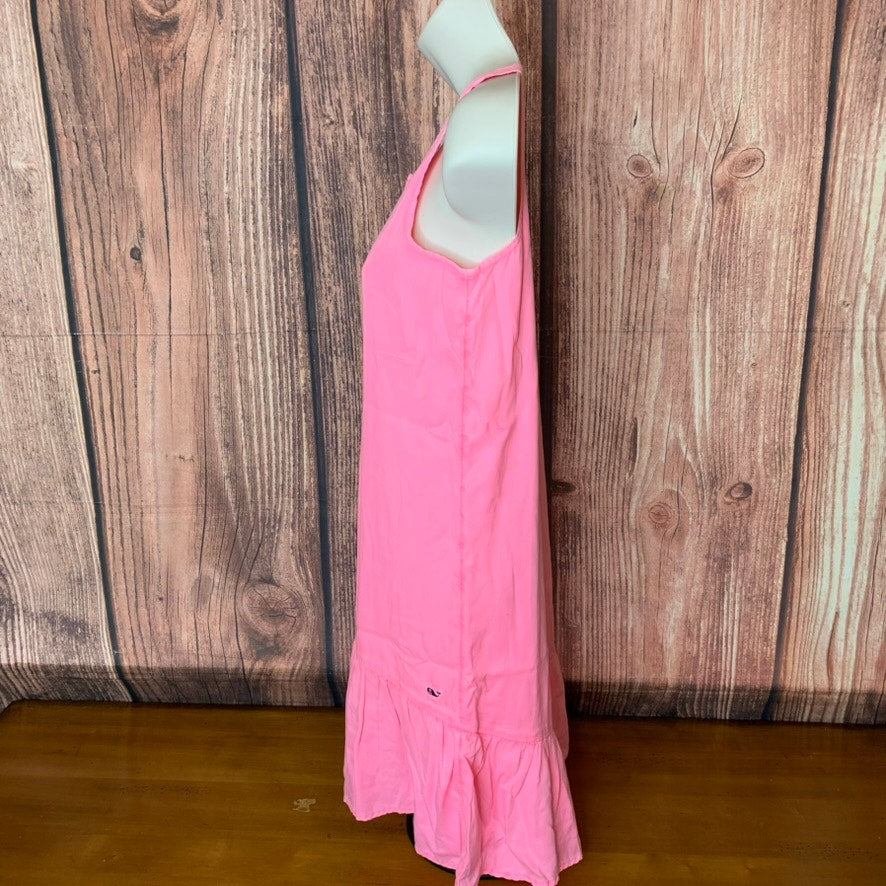Vineyard Vines Girls Shift Dress Size Large Hot Pink Sleeveless