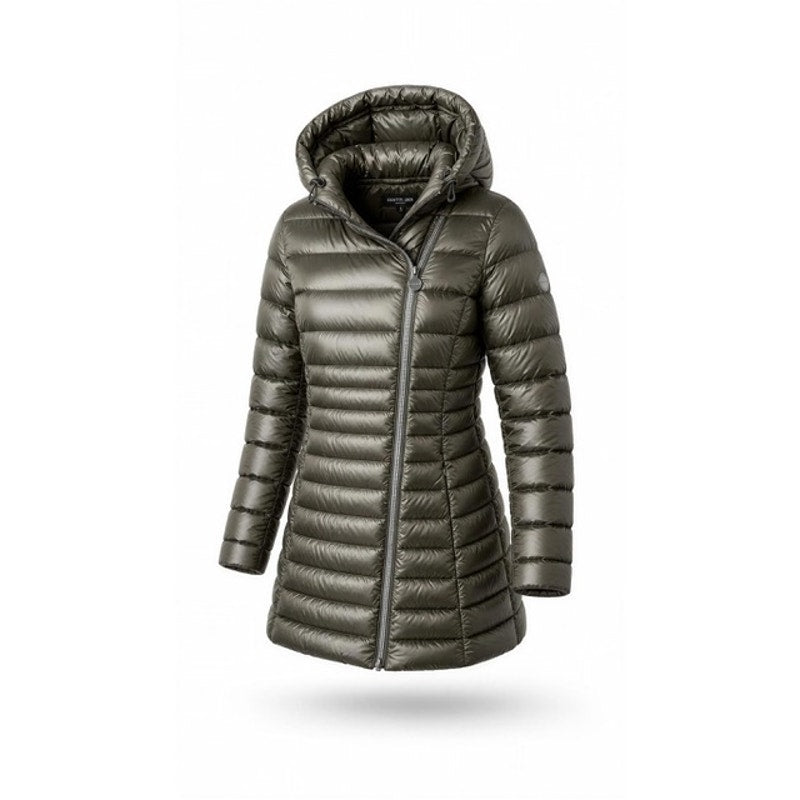 Laundry by Shelli Segal Coat Womens Medium Olive Green Puffer