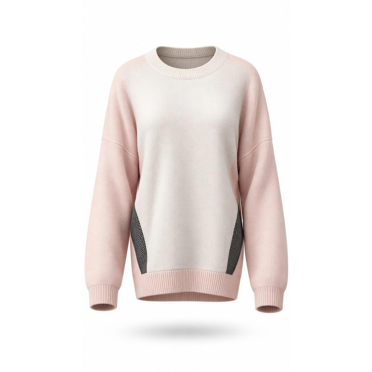 Zaket & Plover Sweater Womens Extra Large Pink Colorblock Knit CrewNeck Pullover