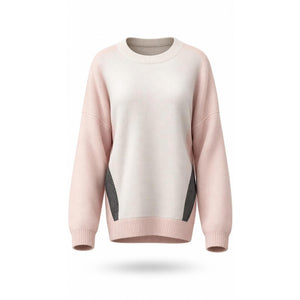 Zaket & Plover Sweater Womens Extra Large Pink Colorblock Knit CrewNeck Pullover