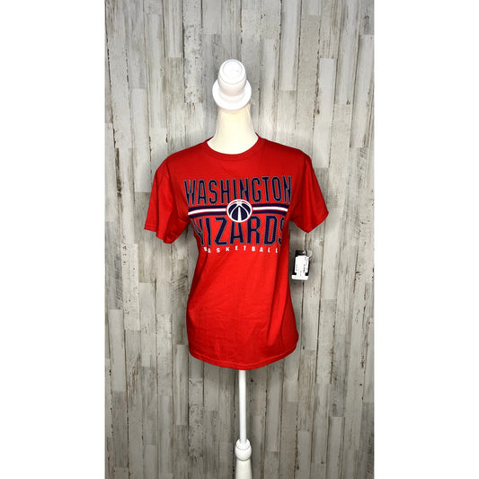 NWT Washington Wizards Youth Size Medium Red Short Sleeve Graphic Print T-Shirt