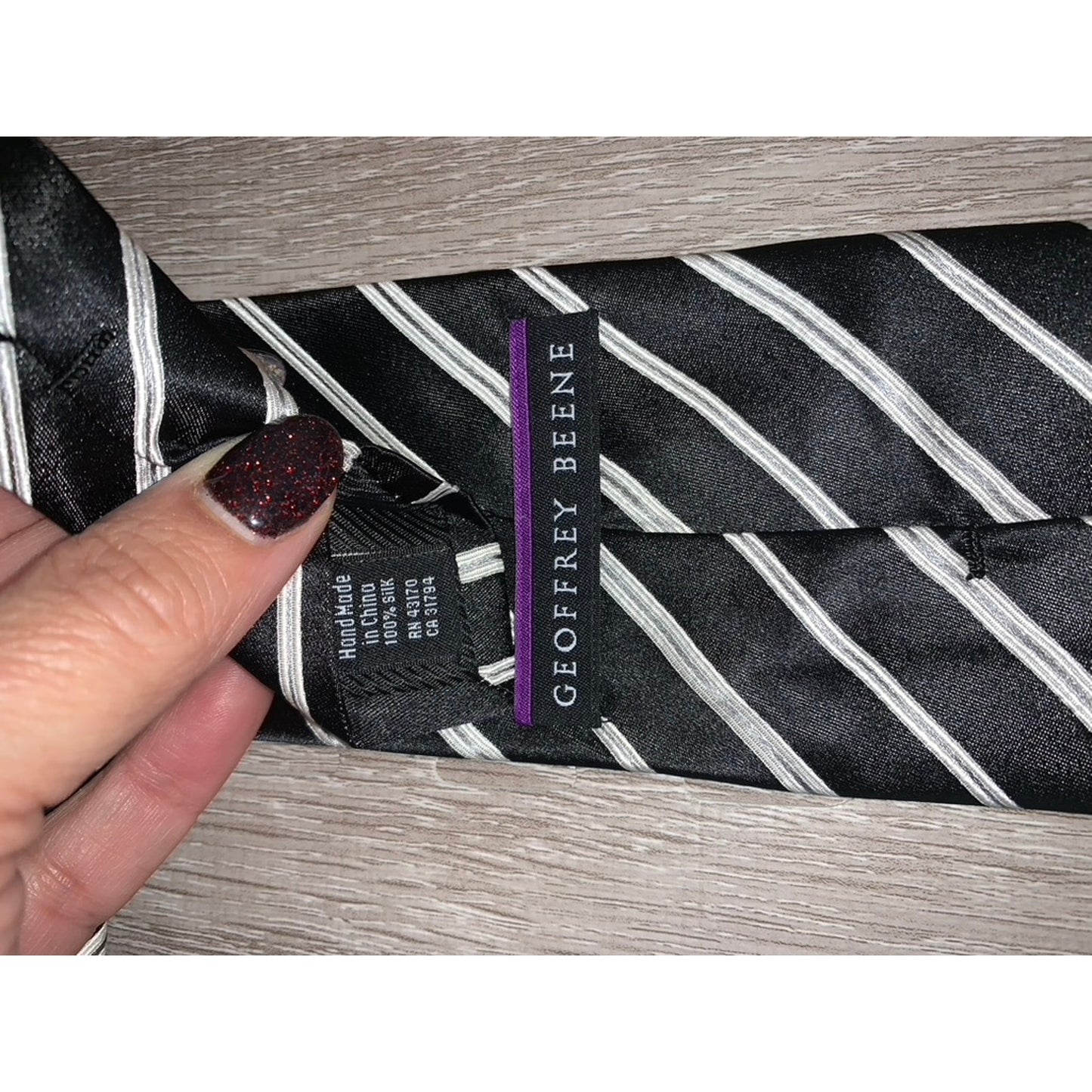 Geoffrey Beene Men's Multicolor Tie Set of 5 Classic Length