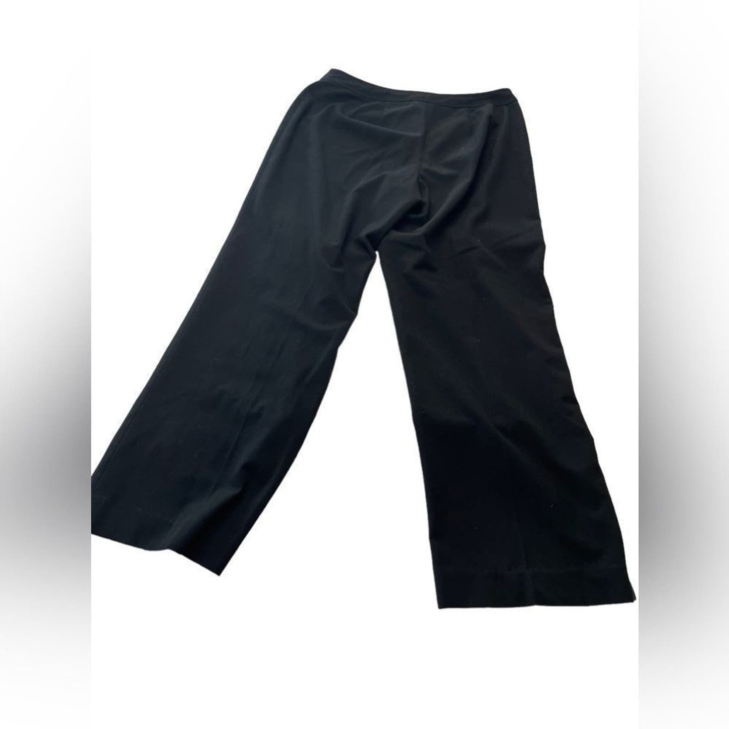 Talbots flat front straight leg black trousers 8P