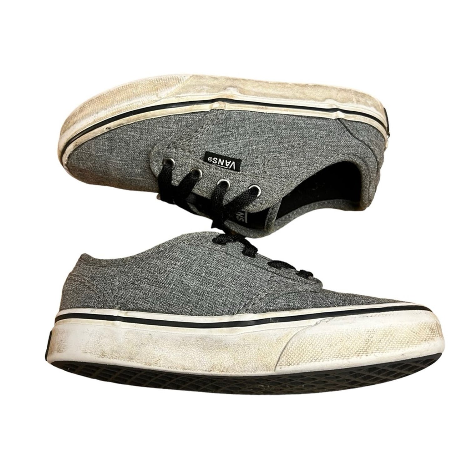 Vans Winston Rock Boy's Low Top Lace Up Grey Skate Shoes - Youth Size 12.5