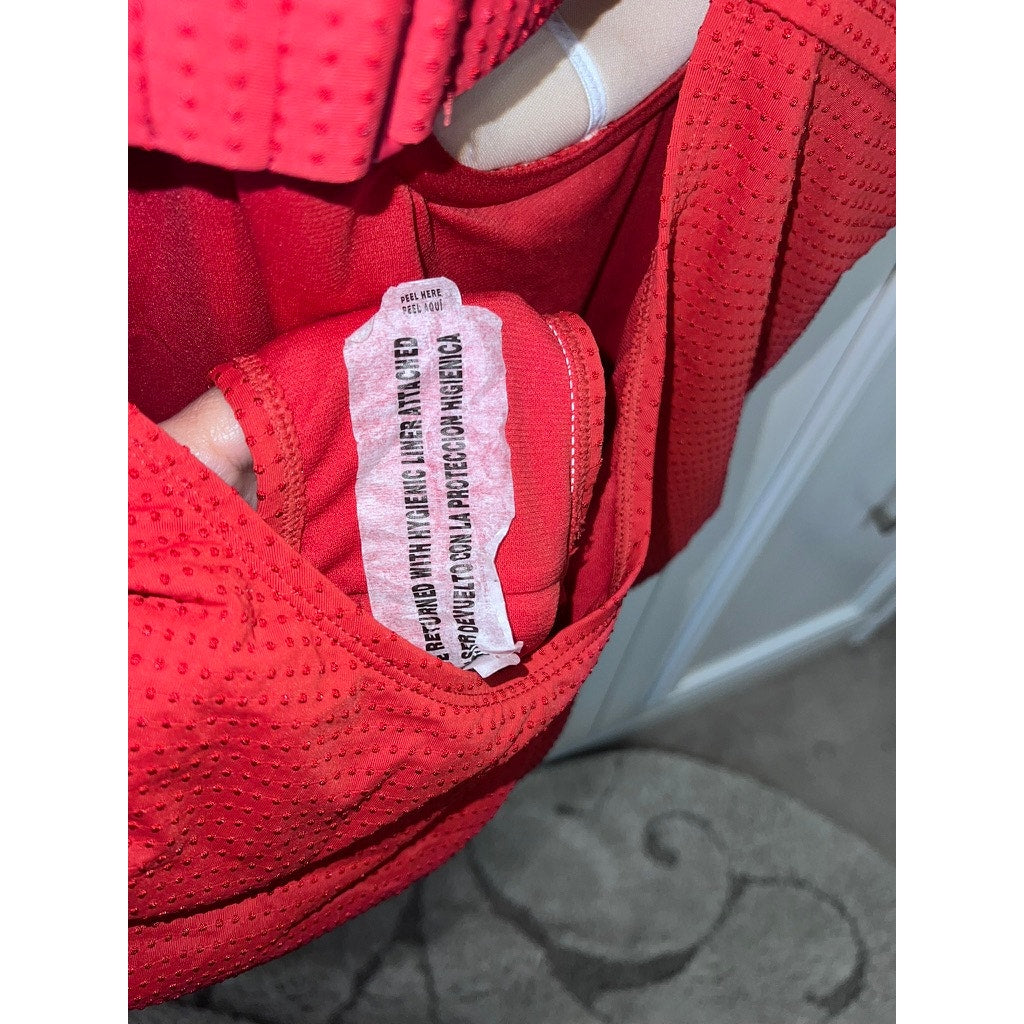 NWT RHODE x Target Women's 2X Red Embossed Dot Ruffle One Piece Swimsuit