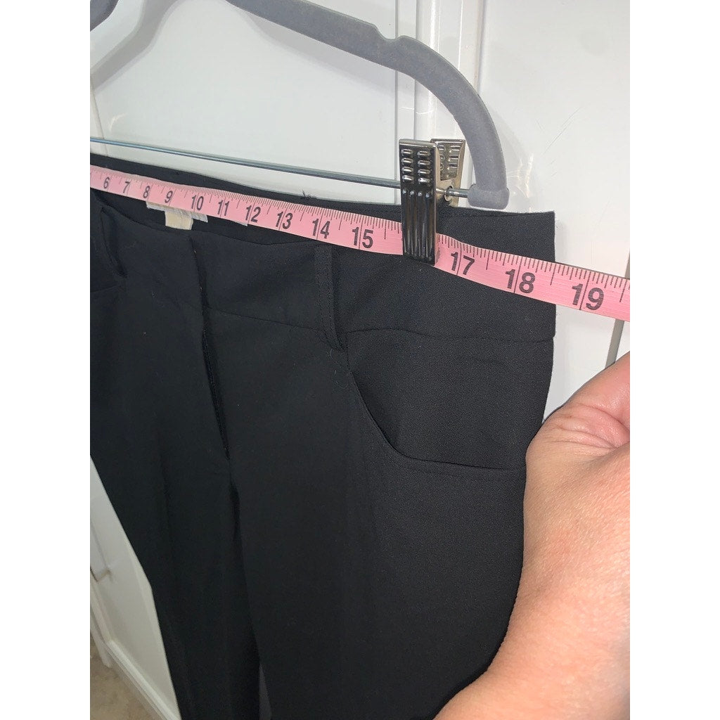 NWT Michael Kors Women's Black Flared Leg Pants Size 14 Casual