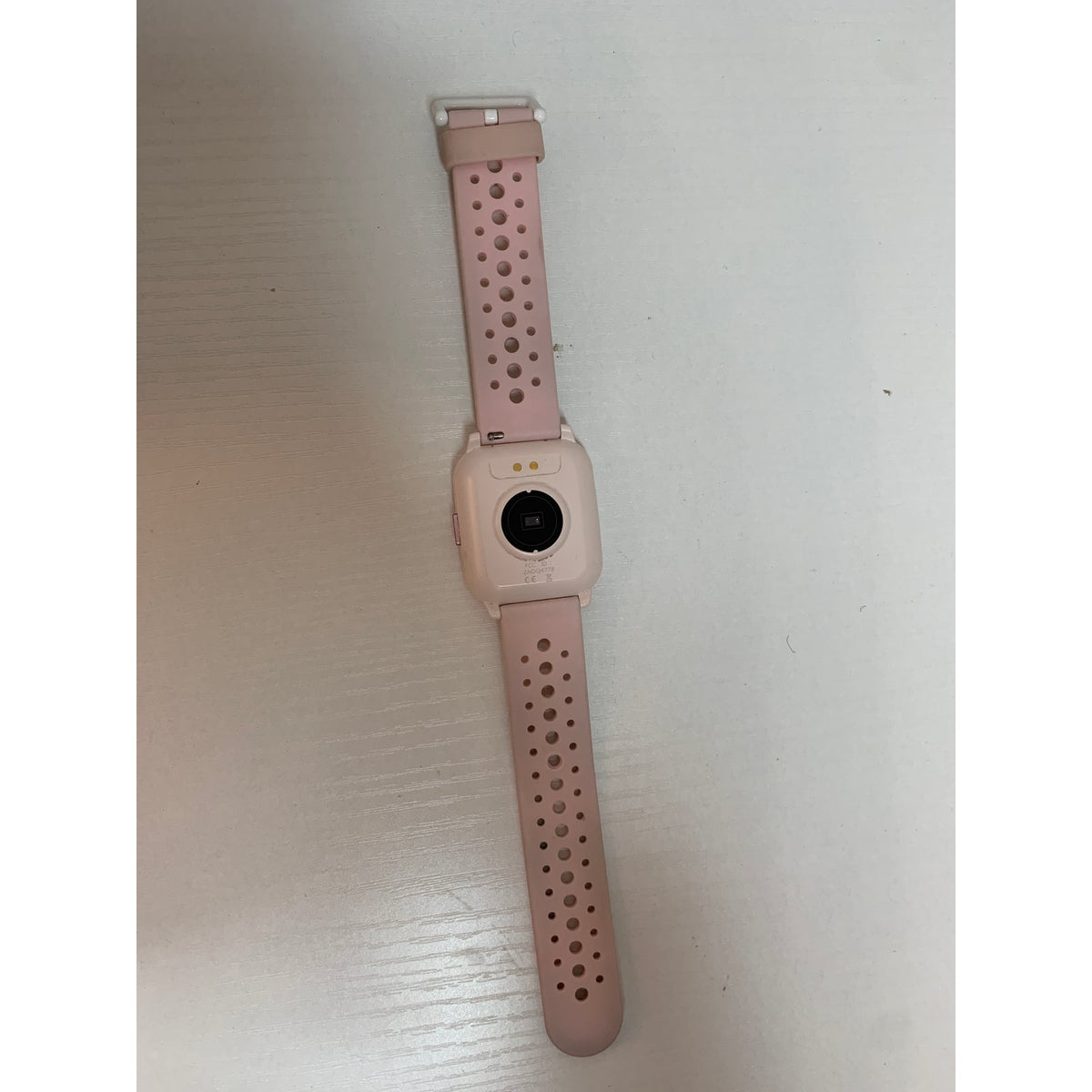 Womens Pink Smart Watch Square Fitness Tracker Heart Rate Sport Band Not Tested