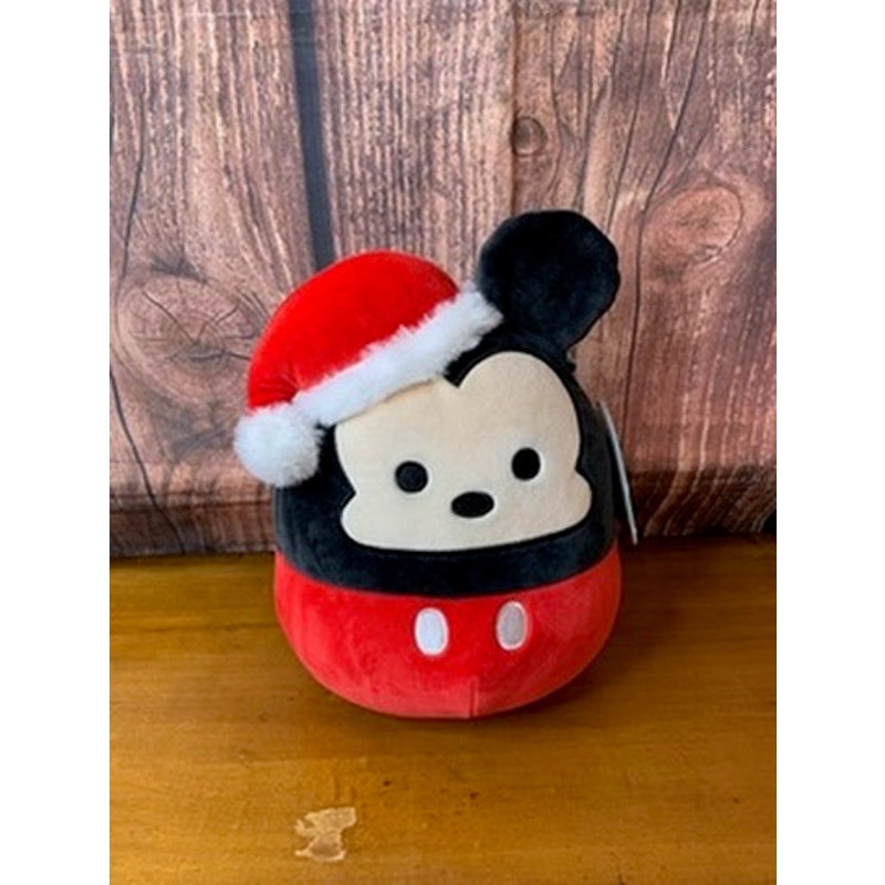 NWT Squishmallows Disney Holiday Mickey Mouse Santa Hat 8 in
