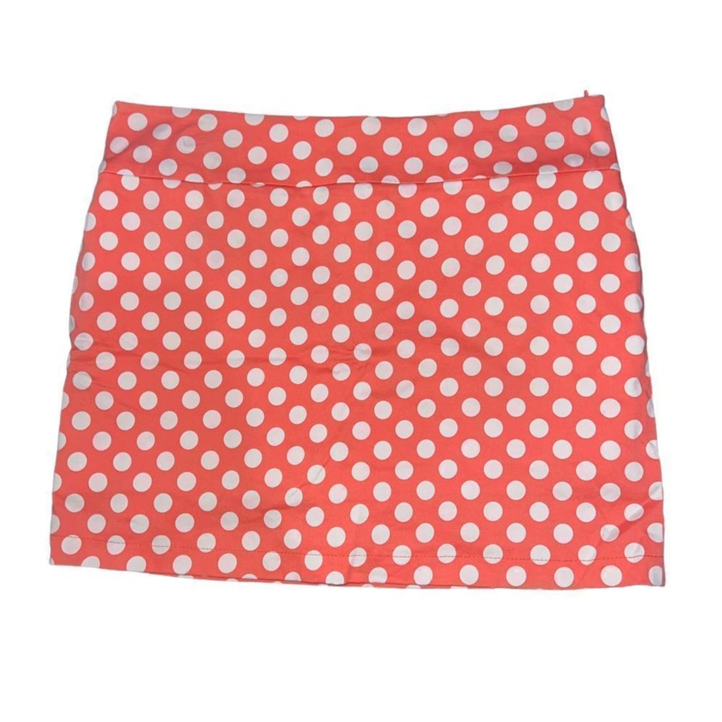 Larry Levine Coral Polka Dot Golf Skort Size 12