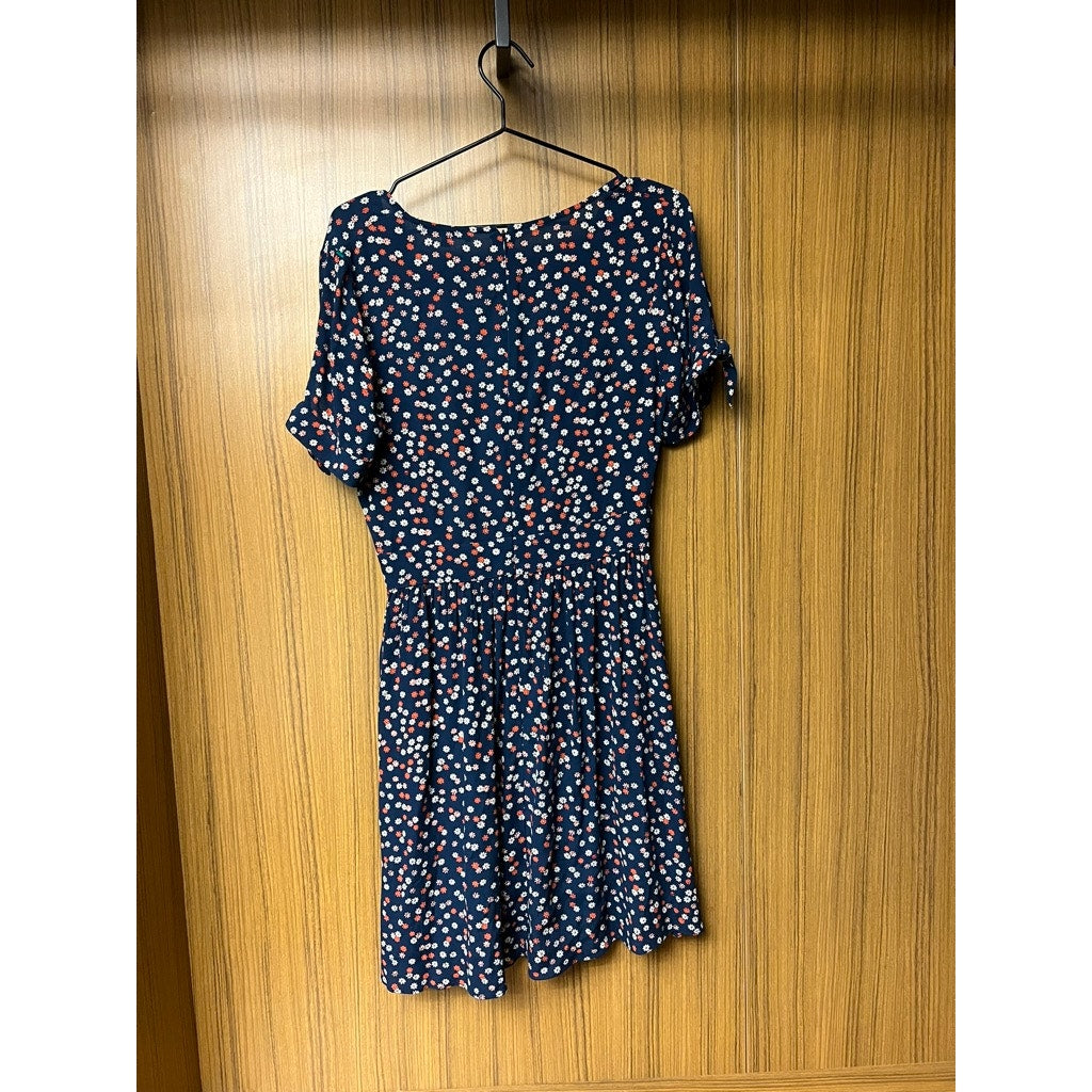 Madewell Women's Size 2 Navy Blue Daisy Floral Mini Dress Casual