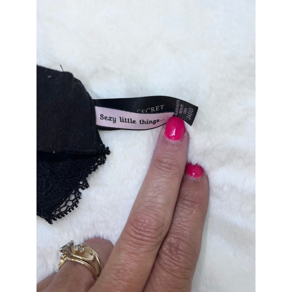 Victoria's Secret Sexy Little Things Lace Push Up Bra 34DD Black