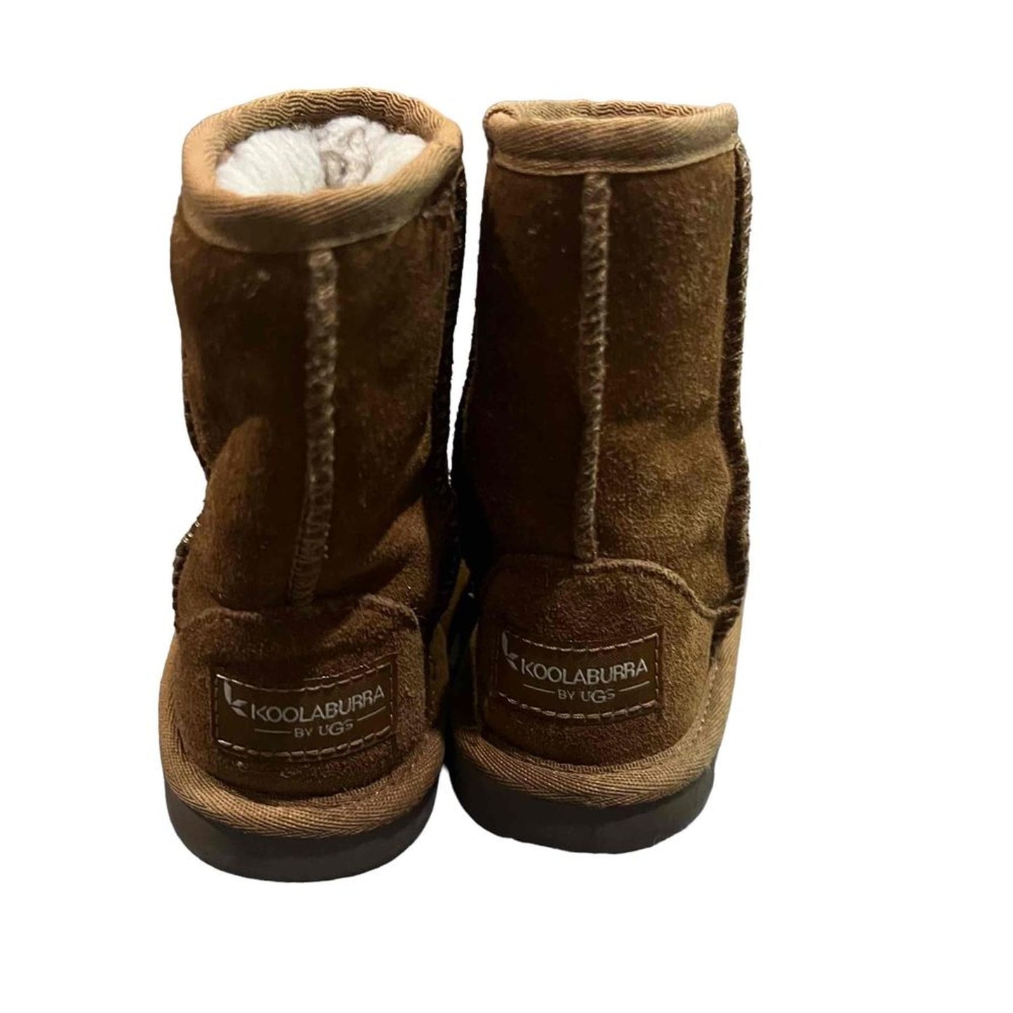 Koolaburra by UGG Kids Classic Short Boots Chestnut Brown Slip On Size 6