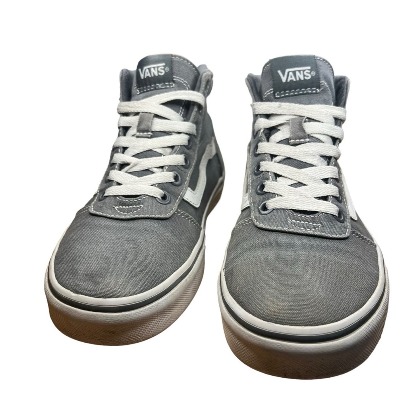 Vans Sk8-Hi Top Sneaker - Frost Gray Canvas Canvas Shoes - Women's 7.5